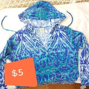 Balance Collection Blue Burnout Hoodie